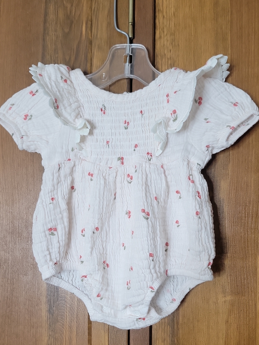 Rachel Zoe Muslin Floral Cotton Bubble Romper